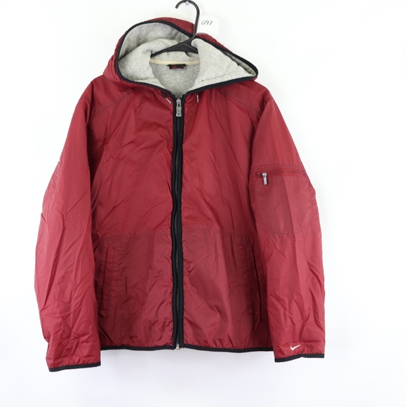 nike swoosh jacket red
